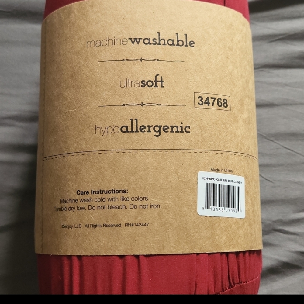 Mirabal Microfiber Queen Sheet Set 6 pieces - Picture 6 of 11